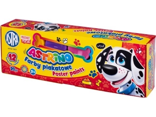 Farby plakatowe ASTRINO 12 kolorw 20ml