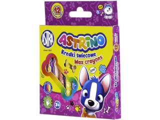 Kredki �wiecowe Astrino 12 kolor�w 8mm