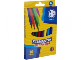 Flamastry ASTRA CX 10 kolorów