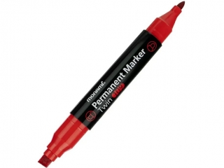 Dwustronny marker permanentny TWIN 109 czerwony MonAmi (2080153703)  [opakowanie=12szt]
