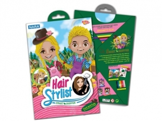 Zestaw kreatywny plastelina NARA Hair Stylist 100g 8kol. - R