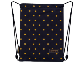 Worek na obuwie ASTRABAG FLUFFY KITTY BLACK, AD1