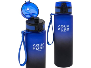 Bidon AQUA PURE by ASTRA 600 ml - blue/black