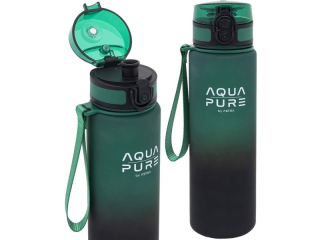Bidon AQUA PURE by ASTRA 600 ml - green/black