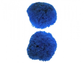 Pompony poliestrowe 18mm 15szt. chabrowe