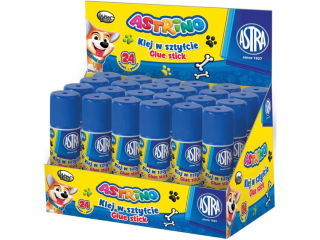 Klej w sztyfcie PVP ASTRINO 15 g - 24 szt. display