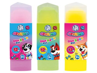 Klej w sztyfcie trjktny PVP ASTRINO 12 g - 12 szt. display