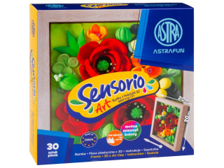 Zestaw lekkiej masy Sensorio Art z ramką ASTRAFUN Maki - 30 kol.