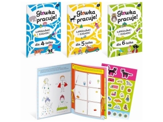 Kolorowanka A4 16 z naklejkami Główka pracuje mix 3 wzorów