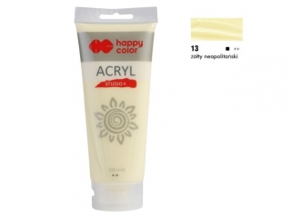 Farba akrylowa Studio 200 ml, ty neapolitaski, Happy Color