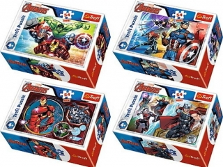 Puzzle   54 Mini TREFL Bohaterowie / Disney Marvel The Avengers