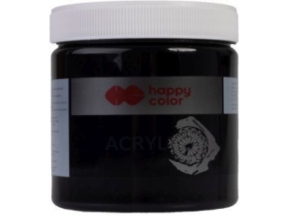 Farba akrylowa 500 ml, czarny, Happy Color