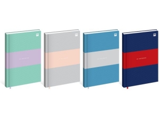 Brulion A4 96k. INTERDRUK kratka B&B Pastel z tasiemk