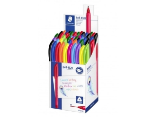 Dugopis jednorazowy, trjktny 4320, M, 10 kol, 50 szt. w kubku, Staedtler