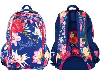 Plecak 43cm (17") ST.MAJEWSKI 3-komorowy BP57 BARBIE BOTANICAL