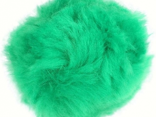 Pompony akrylowe mix rozmiar�w 45szt. zielone