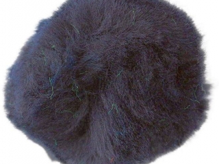 Pompony akrylowe mix rozmiar�w 45szt. czarne