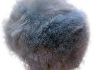 Pompony akrylowe mix rozmiar�w 45szt. szare TITWLK26