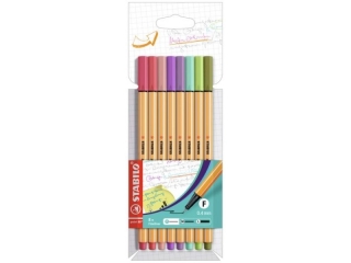 Cienkopis STABILO point 88 etui kartonowe 8 szt. (nowe kolory 2021)zast�puje 88/8-05 88/8-04 [opakowanie=10szt]
