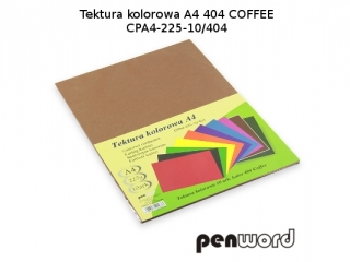 BRYSTOL/TEKTURA KOL. A4 404 COFFEE/BRZOWACPA4-225-10(SZPSH)