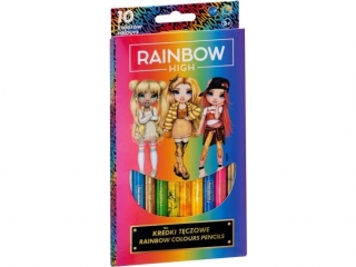 Kredki tczowe - 10 kolorw - Rainbow High ASPROM