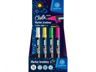 Marker kredowy okrgy ASTRAPEN - 16 szt. display