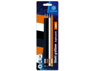 Owki grafitowe trjktne HB ASTRAPEN - Classic - 4 szt. blister  [opakowanie=24szt]