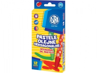 Pastele olejne heksagonalne ASTRA 12 kolorw