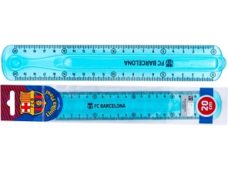 Linijka 20 cm FLEXI FC Barcelona - 1 szt. opp bag  [opakowanie=24szt]