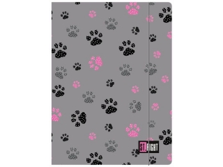 Teczka z gumk A4 PAWS ST.RIGHT- 300g/m2