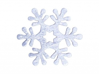 nieynki srebrne dekoracja 12szt. 4cm
