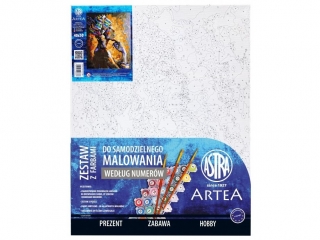 Zestaw z farbami - malowanie wg numerw 40x50cm, Afrykaska dusza, ARTEA ASTRA