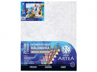 Malowanie po numerach 40x50cm ASTRA ARTEA - Magiczne Santorini