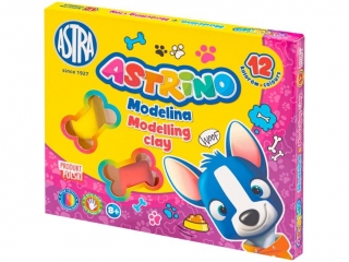 Modelina Astrino 12 kol x 11g  [opakowanie=5szt]