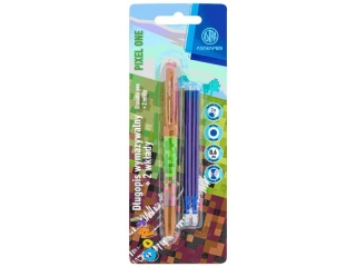 D�ugopis wymazywalny 0,6 mm ASTRAPEN Oops! Pixel One - 1+ 2 wk�ady niebieskie blister  [opakowanie=12szt]