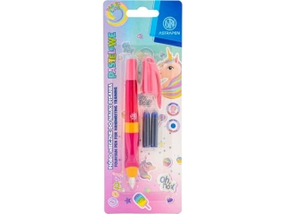 Piro wieczne z ergonomicznym uchwytem do nauki pisania + naboje atramentowe - ASTRAPEN UNICORN - 1+2 szt. blister  [opakowanie=12szt]