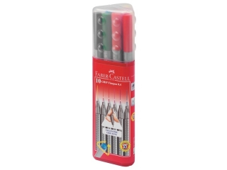 Cienkopisy FABER-CASTELL Grip 0,4mm 10 kolorów etui
