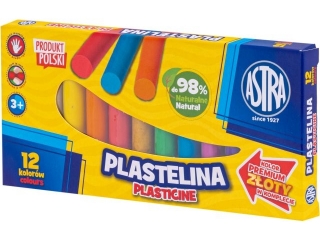 Plastelina Astra 12 kol (1 zota)  [opakowanie=5szt]
