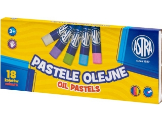 Pastele olejne ASTRA 18 kolorw  [opakowanie=12szt]