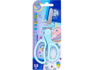 Noyczki z ergonomicznym uchwytem 13 cm ASTRAKIDS UNICORN - 1 szt. blister  [opakowanie=24szt]
