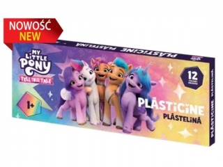 Plastelina szkolna My Little Pony - 12 kolorw  [opakowanie=5szt]