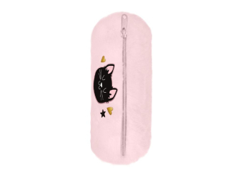 Piórnik tuba PASO pluszowa BLACK CAT PP26BC-047 23x8