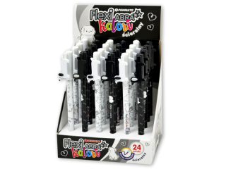 Dugopis cieralny PENMATE Flexi Abra Kolori Dog lover, display 24szt.