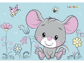 Podkad szkolny na biurko dwustronny 55x38 cm MOUSE