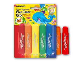 MUNGYO KREDKI AKWARELOWE W SZTYFCIE MGCS-5A NA BLISTRZE 5 KOLORÓW