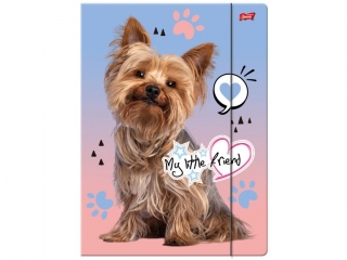 Teczka z gumk A4 ST.MAJEWSKI 300 g/m2 - MY LITTLE FRIEND, Pies York