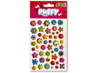 PENMATE KOLORI NAKLEJKI PUFFY SWP-1003A FLOWERS