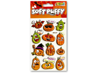 PENMATE KOLORI NAKLEJKI PUFFY SWPH-1804 HALLOWEEN PUMPKINS