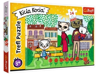 Puzzle   24 Maxi TREFL Kici Kocia - Zabawy Kici Koci