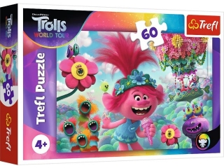 Puzzle 60 TREFL W muzycznym świecie Troli